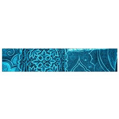 Blue Patchwork Flano Scarf (small)  by trendistuff