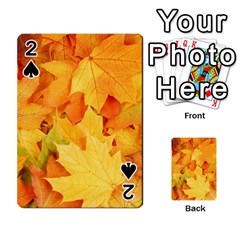 Yellow Maple Leaves Playing Cards 54 Designs 