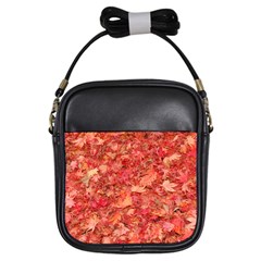 RED MAPLE LEAVES Girls Sling Bags