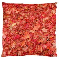 RED MAPLE LEAVES Standard Flano Cushion Cases (One Side) 