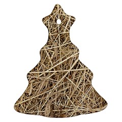 Light Colored Straw Ornament (christmas Tree) by trendistuff