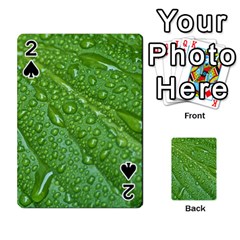 Green Leaf Drops Playing Cards 54 Designs  by trendistuff