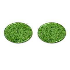 Green Grass 2 Cufflinks (oval) by trendistuff