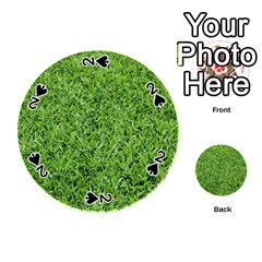 Green Grass 2 Playing Cards 54 (round)  by trendistuff