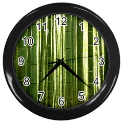 Bamboo Grove 2 Wall Clocks (black) by trendistuff