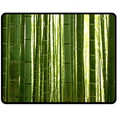 Bamboo Grove 2 Double Sided Fleece Blanket (medium)  by trendistuff