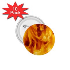 YELLOW FLAMES 1.75  Buttons (10 pack)