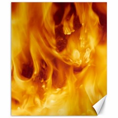 YELLOW FLAMES Canvas 8  x 10 