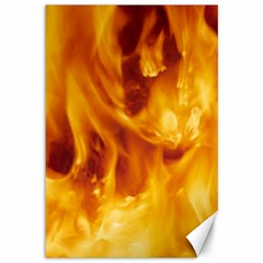 YELLOW FLAMES Canvas 12  x 18  