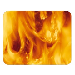 YELLOW FLAMES Double Sided Flano Blanket (Large) 