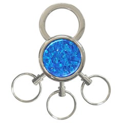 Turquoise Glass 3-ring Key Chains by trendistuff