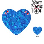 TURQUOISE GLASS Playing Cards 54 (Heart)  Front - Diamond9