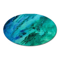Shades Of Blue Oval Magnet by trendistuff