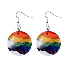 Pride Flag Mini Button Earrings by trendistuff