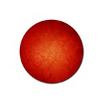 ORANGE DOT ART Rubber Round Coaster (4 pack)  Front