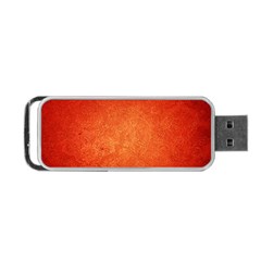 Orange Dot Art Portable Usb Flash (one Side) by trendistuff