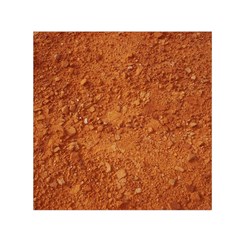 Orange Clay Dirt Small Satin Scarf (square)  by trendistuff
