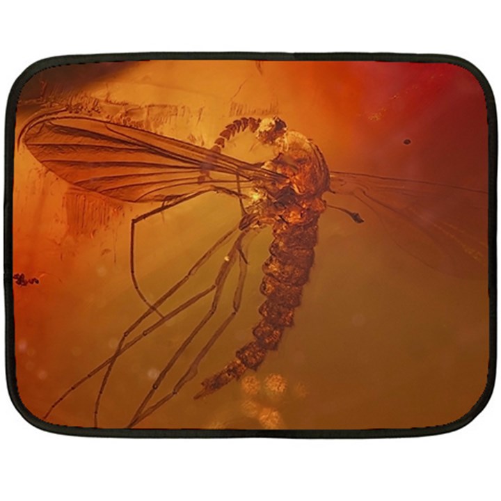 MOSQUITO IN AMBER Fleece Blanket (Mini)