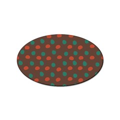 Distorted Polka Dots Pattern Sticker Oval (10 Pack) by LalyLauraFLM