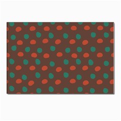 Distorted Polka Dots Pattern Postcards 5  X 7  (pkg Of 10) by LalyLauraFLM