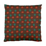 Distorted polka dots pattern Standard Cushion Case (Two Sides) Back