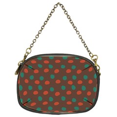 Distorted Polka Dots Pattern Chain Purse (two Sides) by LalyLauraFLM