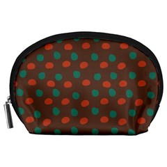 Distorted Polka Dots Pattern Accessory Pouch by LalyLauraFLM