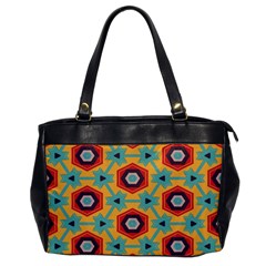 Stars And Honeycomb Pattern Oversize Office Handbag