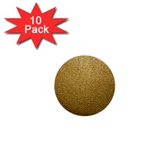 Gold Plastic 1  Mini Buttons (10 Pack)  by trendistuff