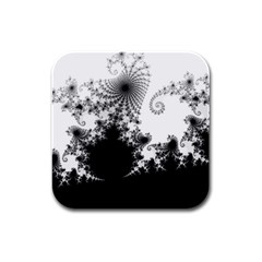 Fractal Rubber Square Coaster (4 Pack)  by trendistuff