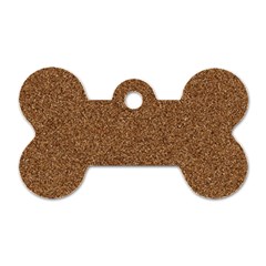 Dark Brown Sand Texture Dog Tag Bone (two Sides) by trendistuff