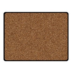 Dark Brown Sand Texture Double Sided Fleece Blanket (small)  by trendistuff