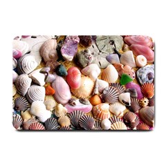 Colorful Sea Shells Small Doormat  by trendistuff