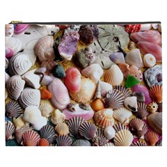 Colorful Sea Shells Cosmetic Bag (xxxl)  by trendistuff