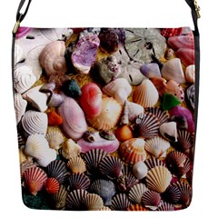 Colorful Sea Shells Flap Messenger Bag (s) by trendistuff
