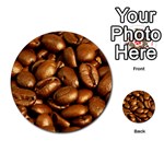 CHOCOLATE COFFEE BEANS Multi-purpose Cards (Round)  Back 1