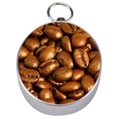 Chocolate Coffee Beans Silver Compasses by trendistuff