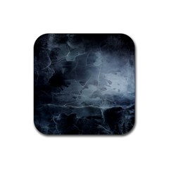 Black Splatter Rubber Coaster (square)  by trendistuff