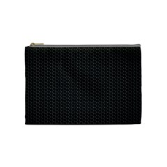 Black Honeycomb Cosmetic Bag (medium)  by trendistuff