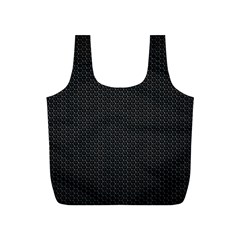 Black Honeycomb Full Print Recycle Bags (s)  by trendistuff