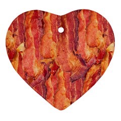Bacon Heart Ornament (2 Sides) by trendistuff