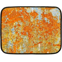 Yellow Rusty Metal Fleece Blanket (mini) by trendistuff