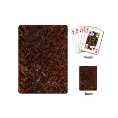 Rusty Metal Pattern Playing Cards (mini)  by trendistuff