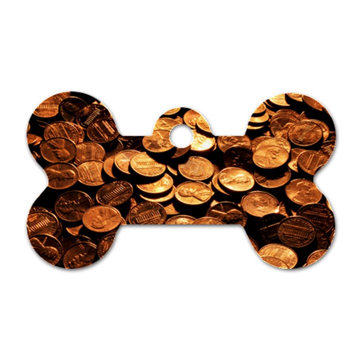 PENNIES Dog Tag Bone (Two Sides)