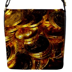 Gold Coins 1 Flap Messenger Bag (s) by trendistuff