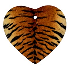 Tiger Fur Heart Ornament (2 Sides) by trendistuff