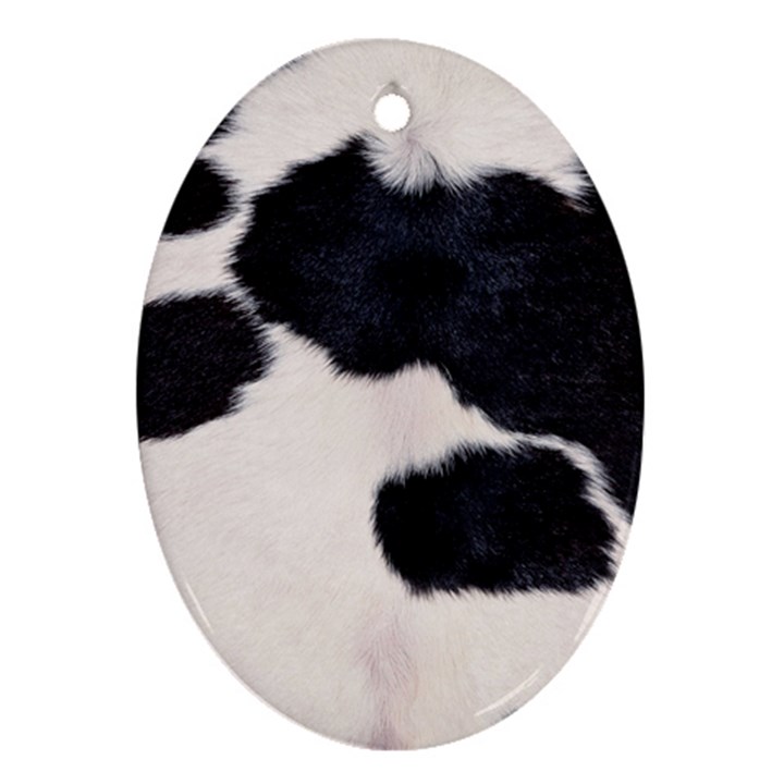 SPOTTED COW HIDE Ornament (Oval) 