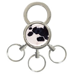 Spotted Cow Hide 3-ring Key Chains by trendistuff