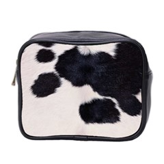 Spotted Cow Hide Mini Toiletries Bag 2-side by trendistuff