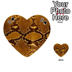 Snake Skin Playing Cards 54 (heart)  by trendistuff